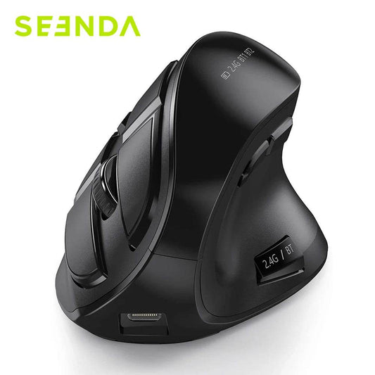 Mouse Vertical Ergonomic Wireless Seenda - Bluetooth 5.0 - Venduqo