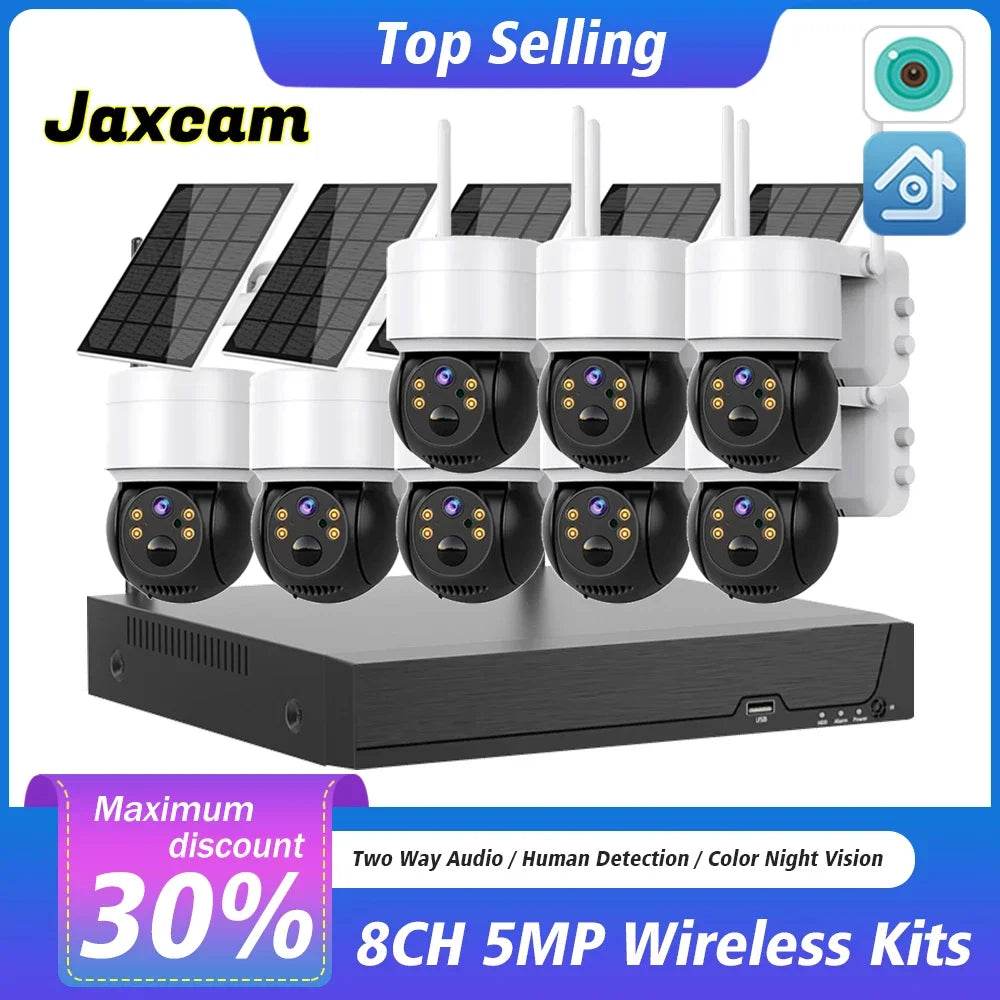 Sistem de Supraveghere WiFi NVR Solar 8CH 5MP cu Camere PTZ - Venduqo