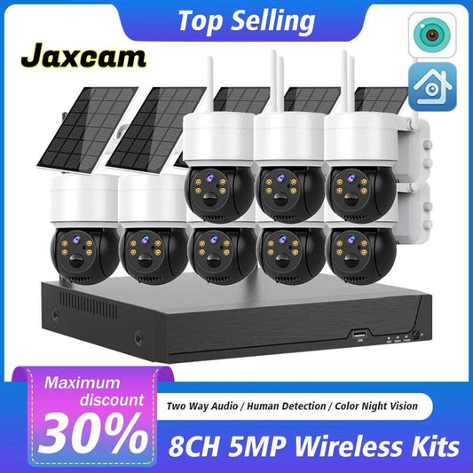 Sistem de Supraveghere WiFi NVR Solar 8CH 5MP cu Camere PTZ - Venduqo