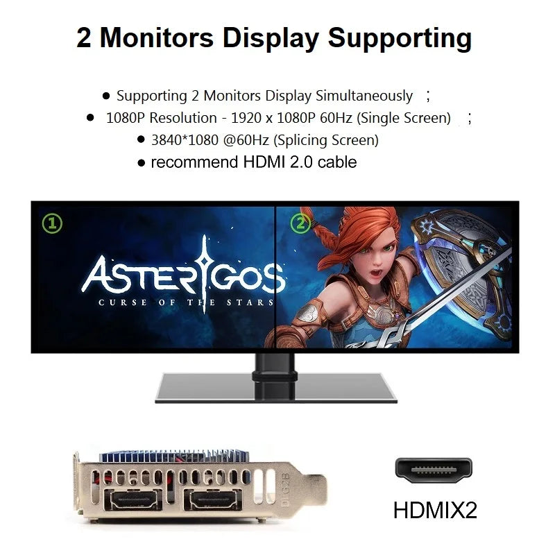 Placa Video SONGREY GT730 4GB DDR3 cu 2 HDMI pentru Desktop
