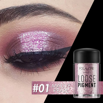 FOCALLURE Glitter Eye Shadow - Waterproof, Long Lasting, Shiny