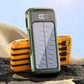 Bancă de putere solară 500000mAh 4 în 1 cu cablu încorporat - Venduqo