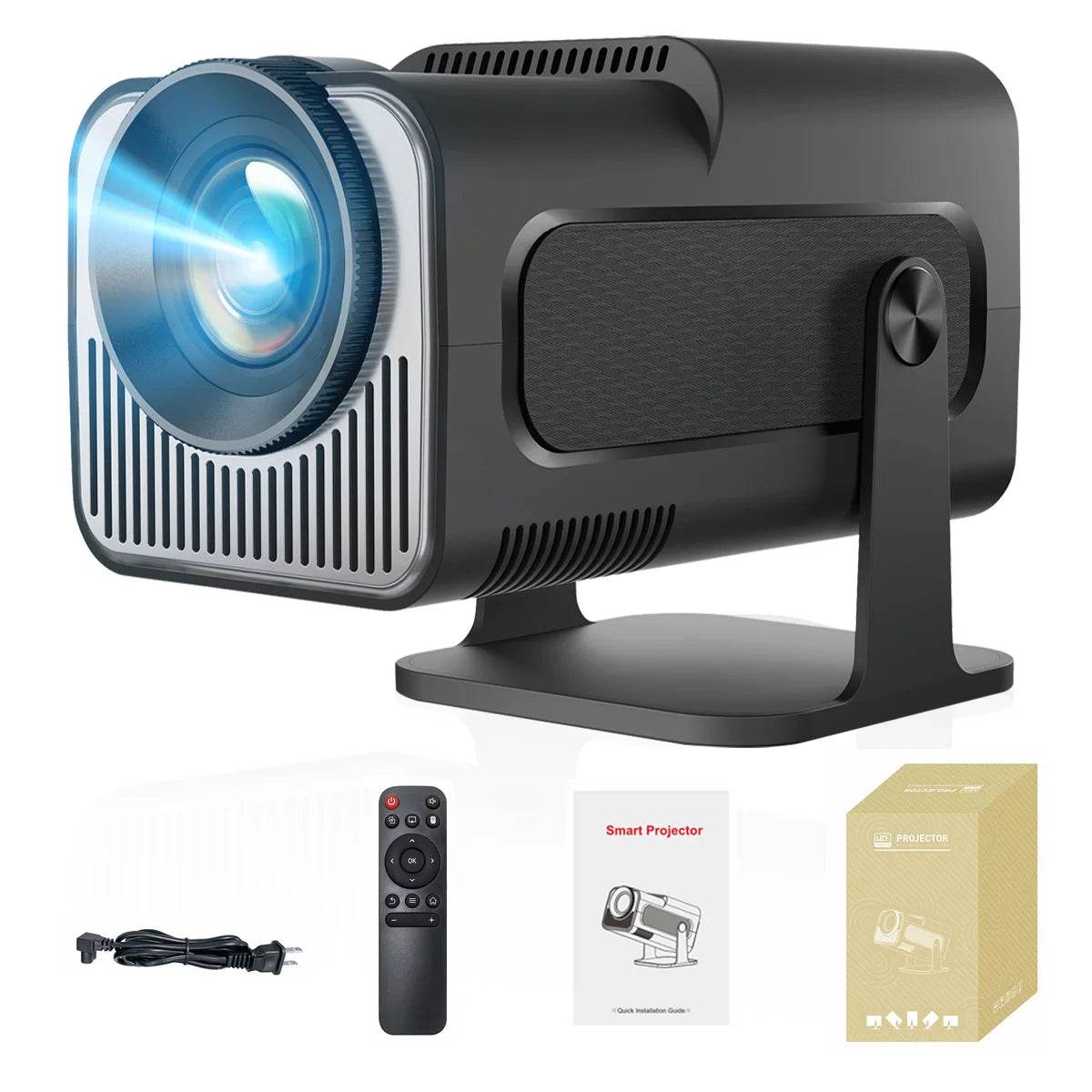 Proiector Mini Portabil HY320 4K 1080P Android11 WiFi6 BT5.0 - Venduqo