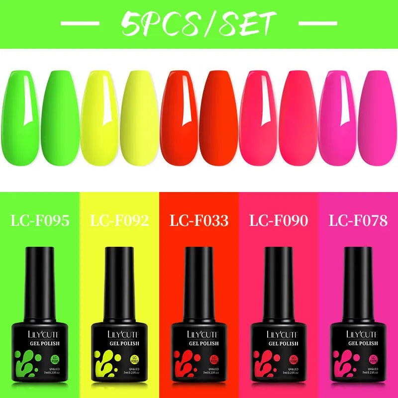 Set 4/5 Piese Oja Gel Roz Nude LILYCUTE 7ML