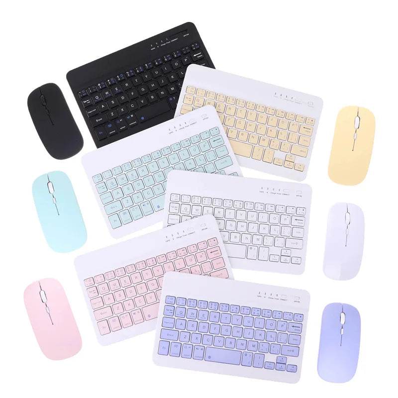 Set Tastatur și Mouse Wireless Reîncărcabil Bluetooth - Venduqo