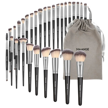 Set Profesional de Pensule de Machiaj MAANGE 30pcs