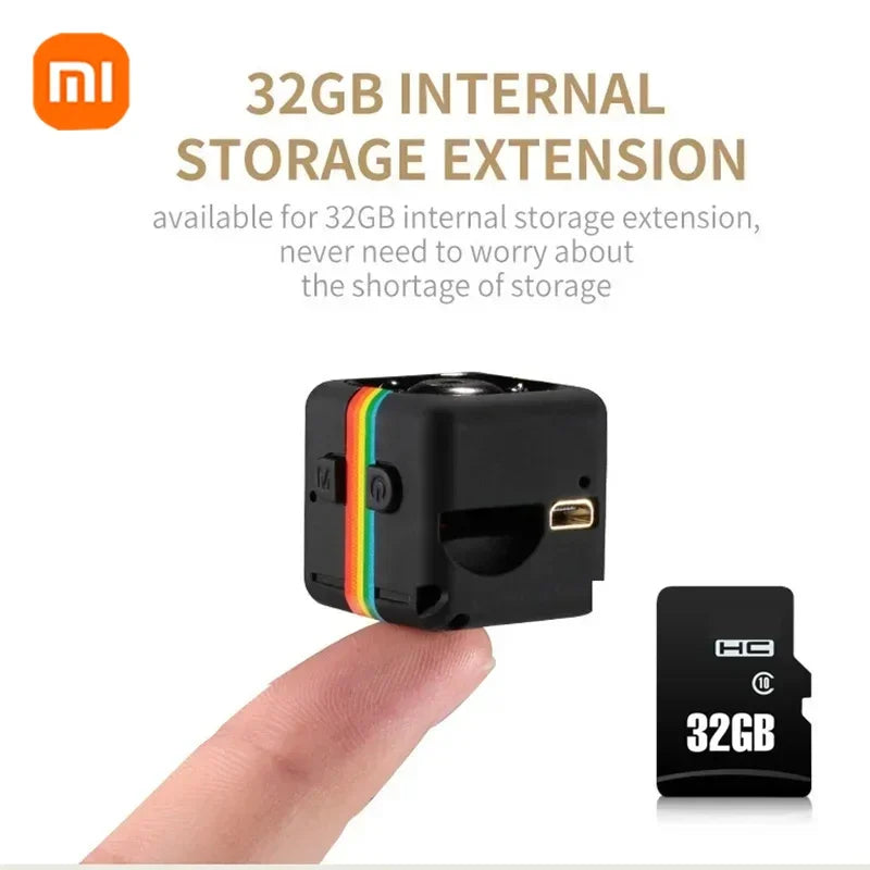 Cameră Mini Xiaomi 1080P Wifi - Video HD, Detector de Mișcare, Viziune Nocturnă