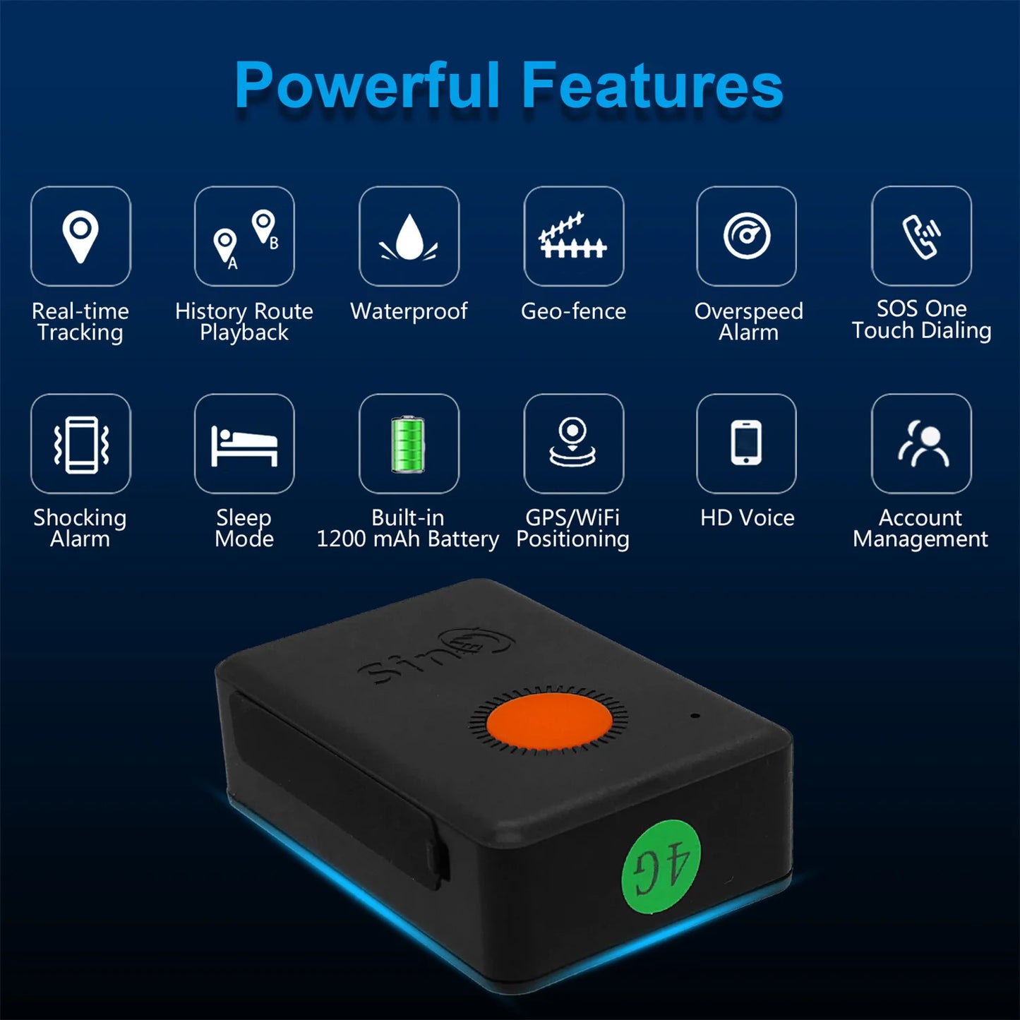 SinoTrack ST-904L Mini GPS Tracker 2G/4G pentru Copii, Mașini și Pisici