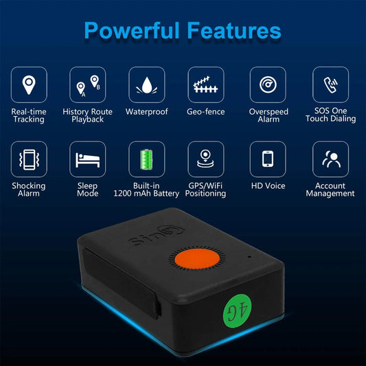 GPS Tracker 2G/4G pentru Copii, Mașini și Pisici - Venduqo