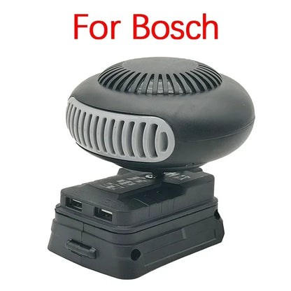 Ventilator Electric Portabil cu Aer Cald și Rece pentru Makita, Bosch, DeWalt, Milwaukee