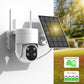 Sistem de Securitate Extern cu Cameră WiFi Solară PTZ 5MP - Venduqo