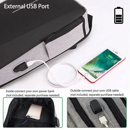 Rucsac Laptop Antifurt Waterproof cu Încărcare USB 17 Inch - Venduqo