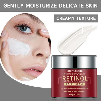 Crema de Față Anti-Aging cu Retinol, Hidratantă și Revitalizantă