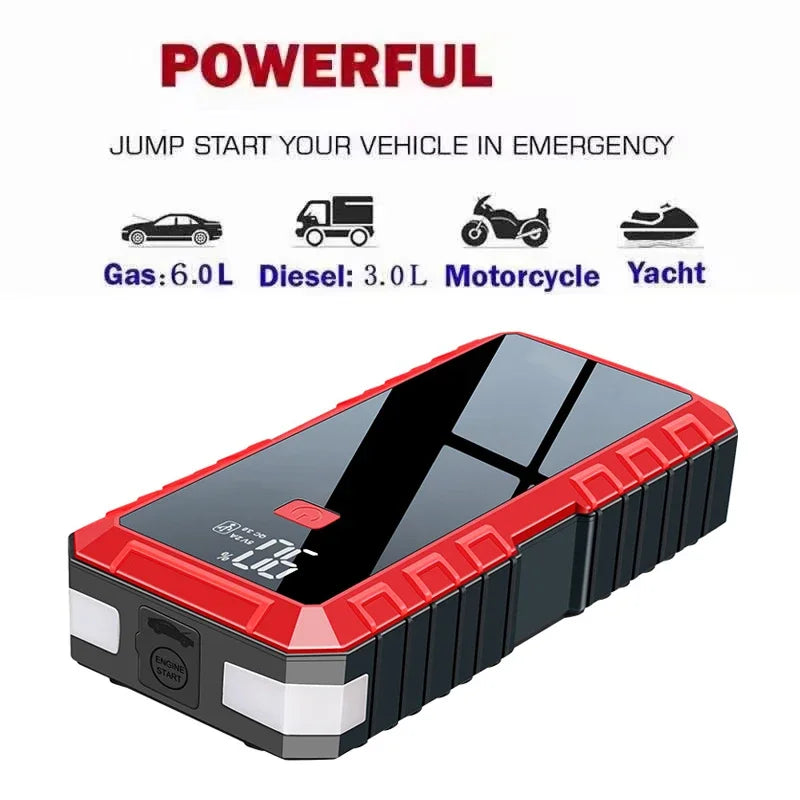 Start-urile auto portabile 12V 32000mAh cu display digital