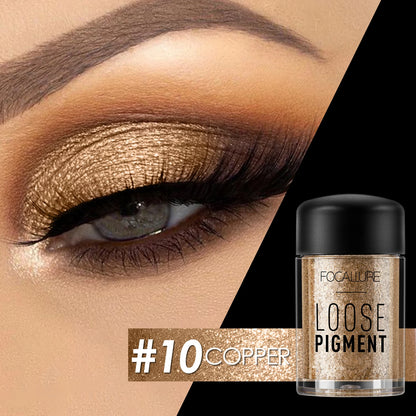 FOCALLURE Glitter Eye Shadow - Waterproof, Long Lasting, Shiny