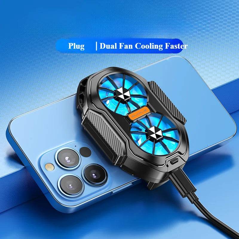 Răcitor Mobil pentru Telefon FS01 cu Două Ventilatoare - Venduqo