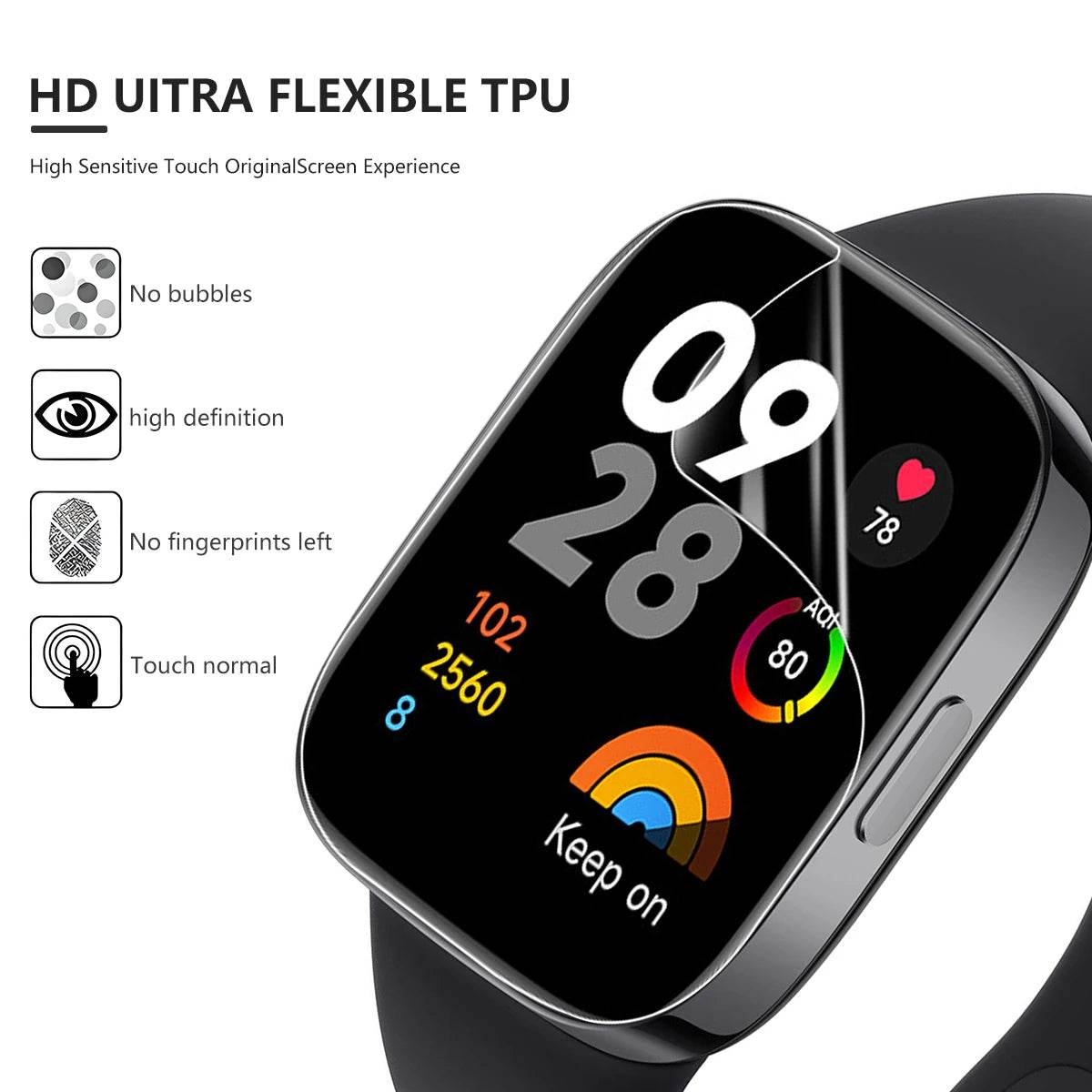 2Pachet Film Hydrogel pentru Xiaomi Redmi Watch 4 3 2 Lite Active - Venduqo