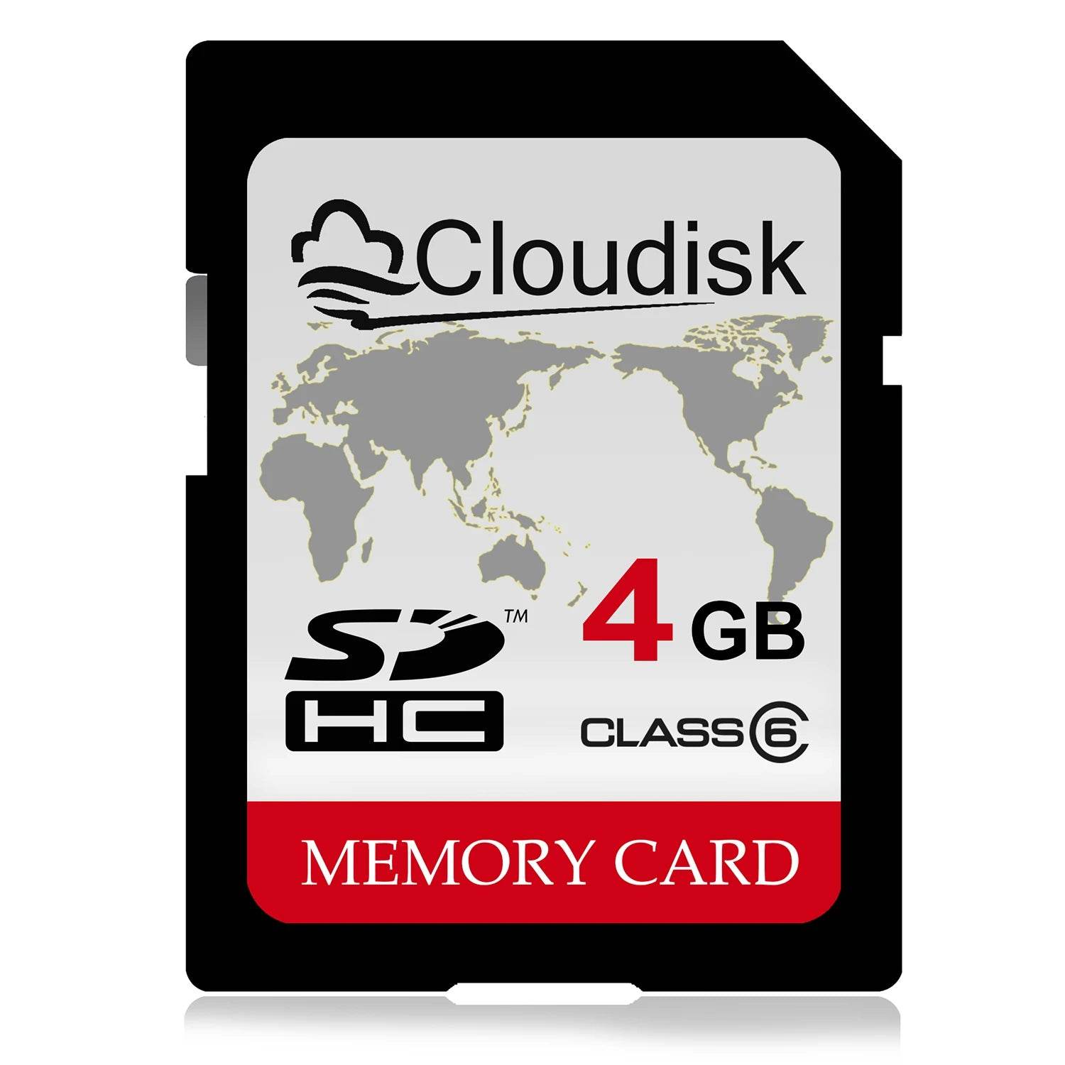 Card SD Cloudisk 4GB Clasa 6 cu Hartă a Lumii - Venduqo
