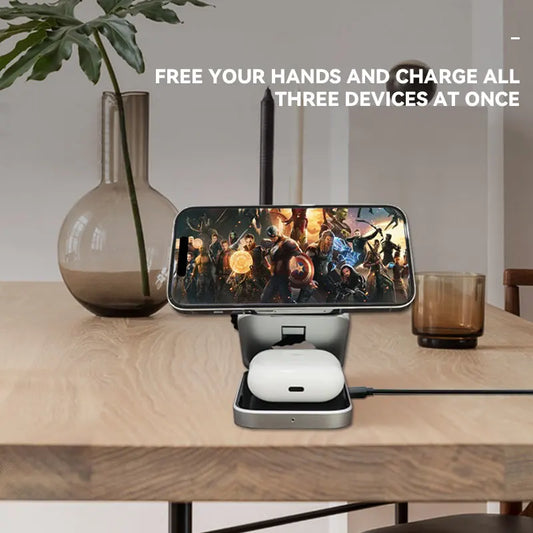 Foldable Wireless Charger Station
