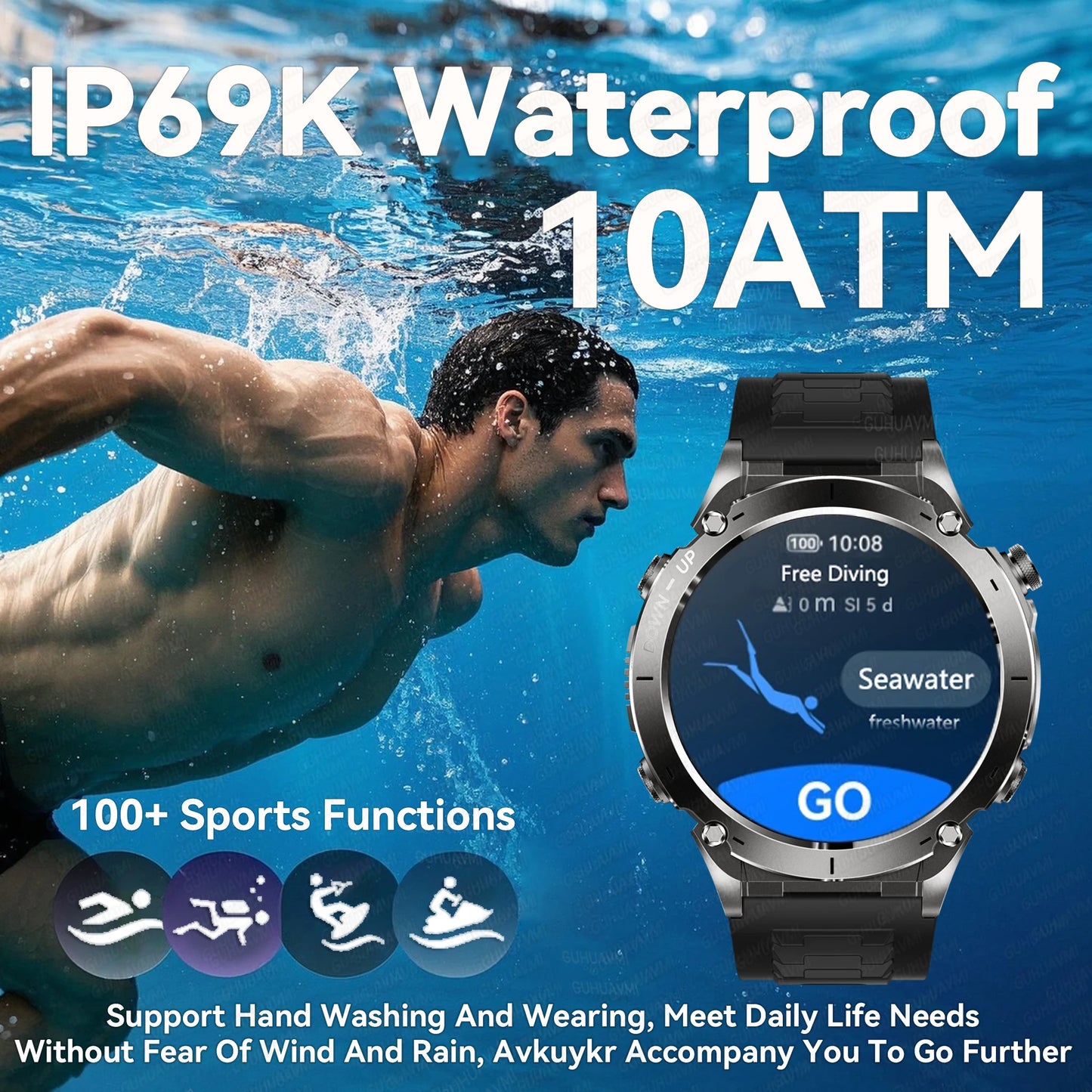 GPS Smartwatch for Adventurers - 1.43" AMOLED Waterproof