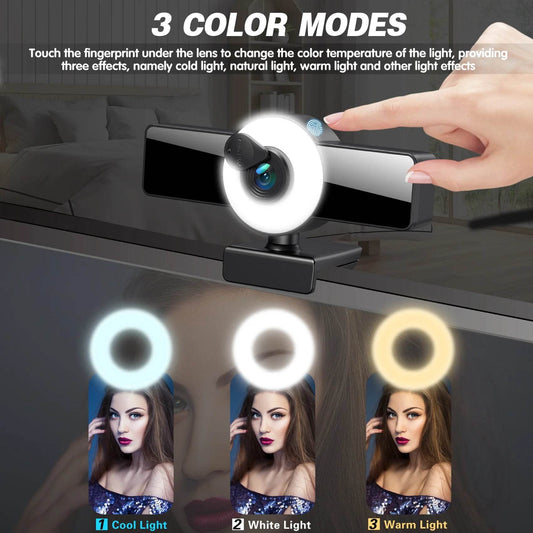 Webcam 8K 4K 2K Full HD USB cu Microfon Autofocus - Venduqo
