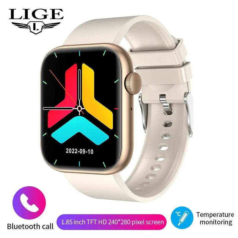 Ceas Inteligent LIGE pentru Femei, Ecran Tactil Complet, Rezistent la Apă, Bluetooth, Tracker Fitness - Venduqo
