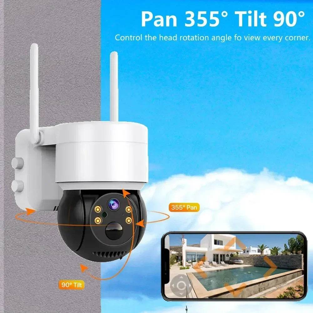 Sistem de Supraveghere WiFi NVR Solar 8CH 5MP cu Camere PTZ - Venduqo