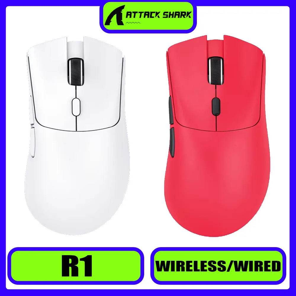 Mouse Wireless Attack Shark R1 - E-sports, Ergonomic - Venduqo