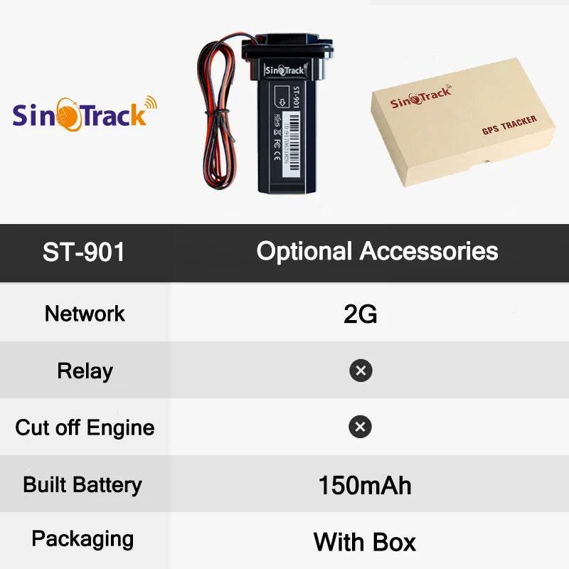 SinoTrack ST-901 GPS Tracker pentru Vehicule - Waterproof - Venduqo