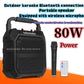 Difuzor portabil Bluetooth 80W cu microfon karaoke - Venduqo