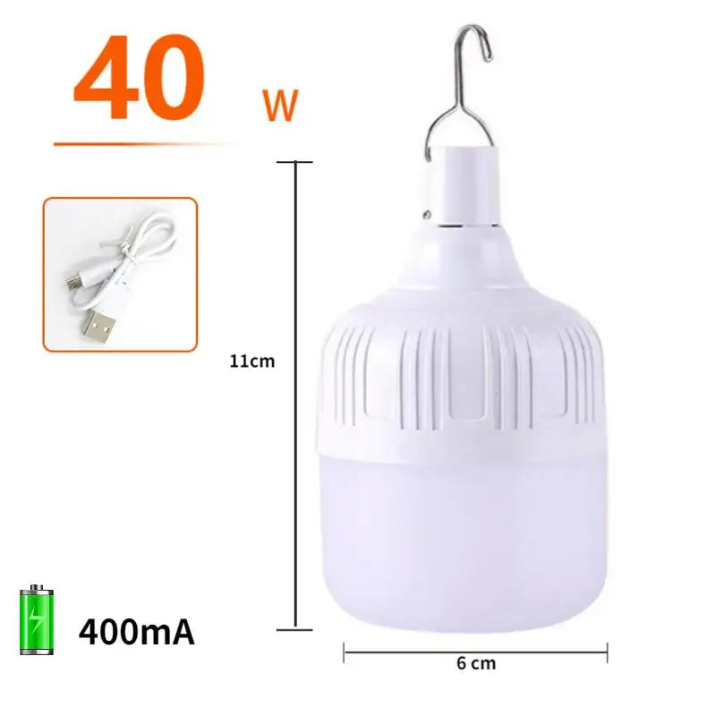 Lampa LED USB Reîncărcabilă pentru Exterior - Lanternă Portabilă