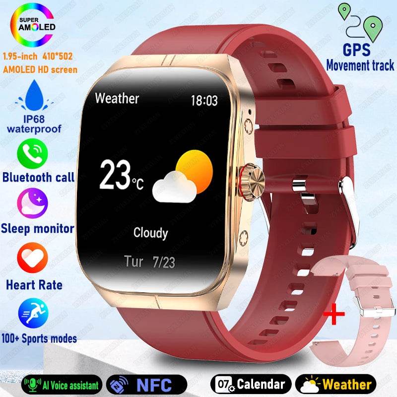 Ceas inteligent BOXUXING pentru bărbați și femei, Bluetooth, sportiv, rezistent la apă - Venduqo