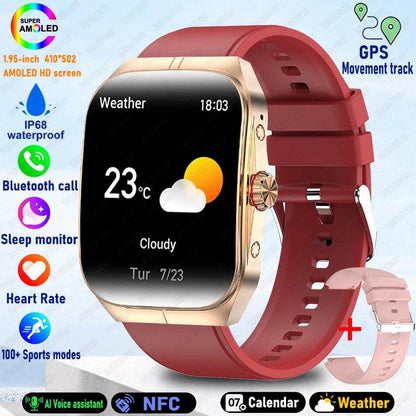 Ceas inteligent BOXUXING pentru bărbați și femei, Bluetooth, sportiv, rezistent la apă - Venduqo