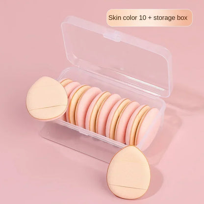 10Pcs Mini Puff pentru Fond de Ten - Aplicatoare Cosmetice