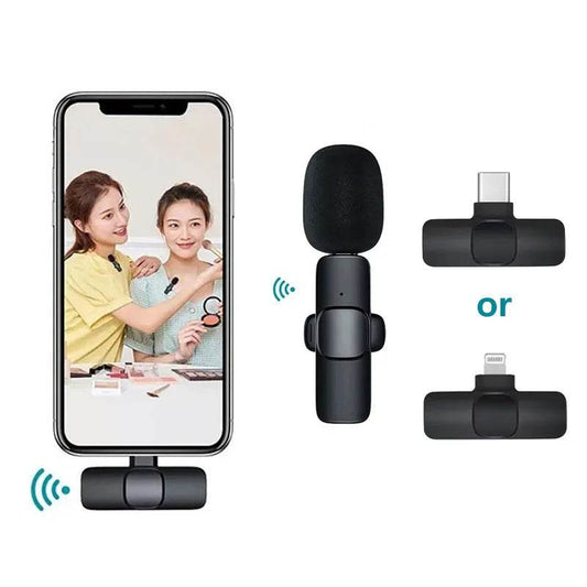 Microfon Lavalier Wireless Basix pentru iPhone & Android - Venduqo
