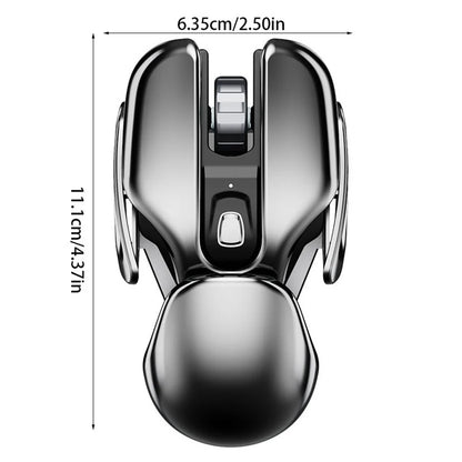 Mouse Wireless Silențios cu Receiver USB - Aluminiu Waterproof