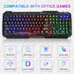 Set Tastatură și Mouse Gaming Crack Rainbow Glow - Venduqo