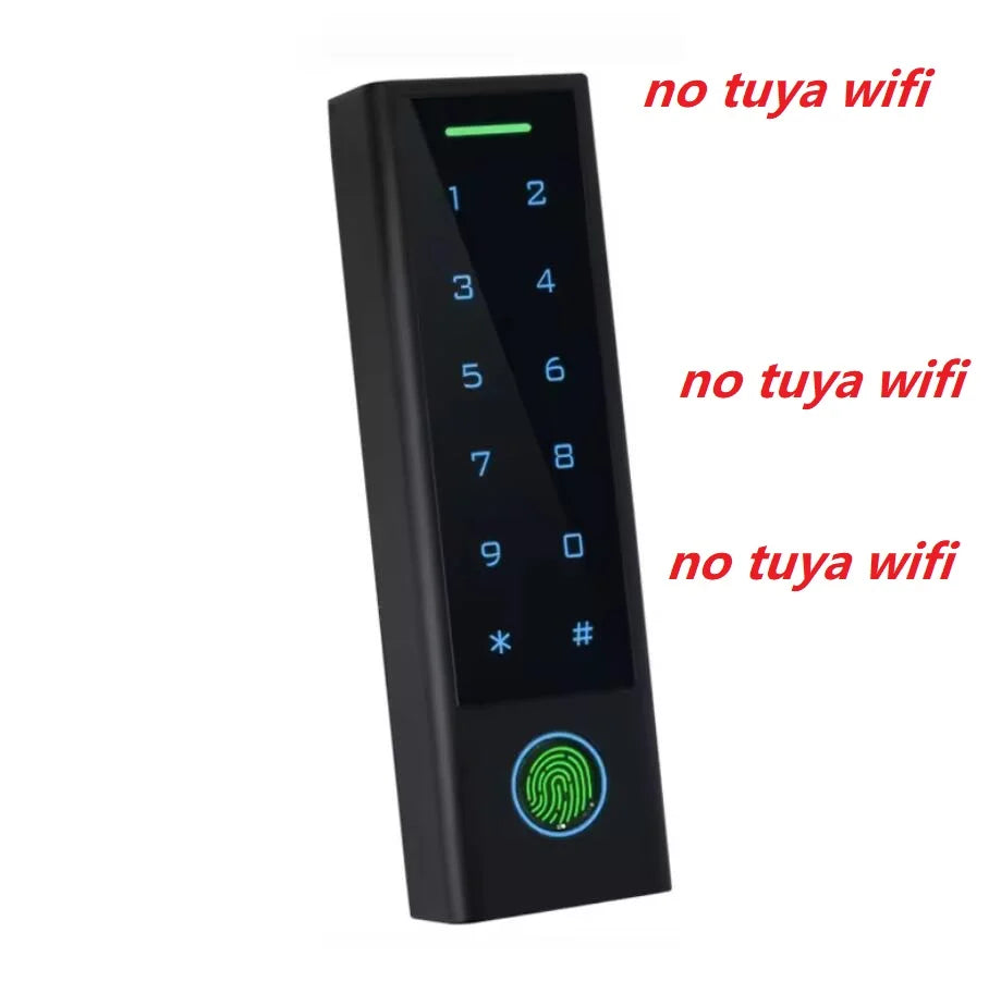 Sistem de Acces Tuya WiFi cu Amprentă, Tastatură Slim Neagră