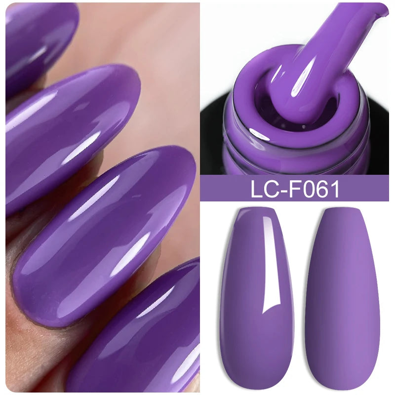 LILYCUTE Lac de Unghii Gel Culoare Ciocolată Roșie Caramel