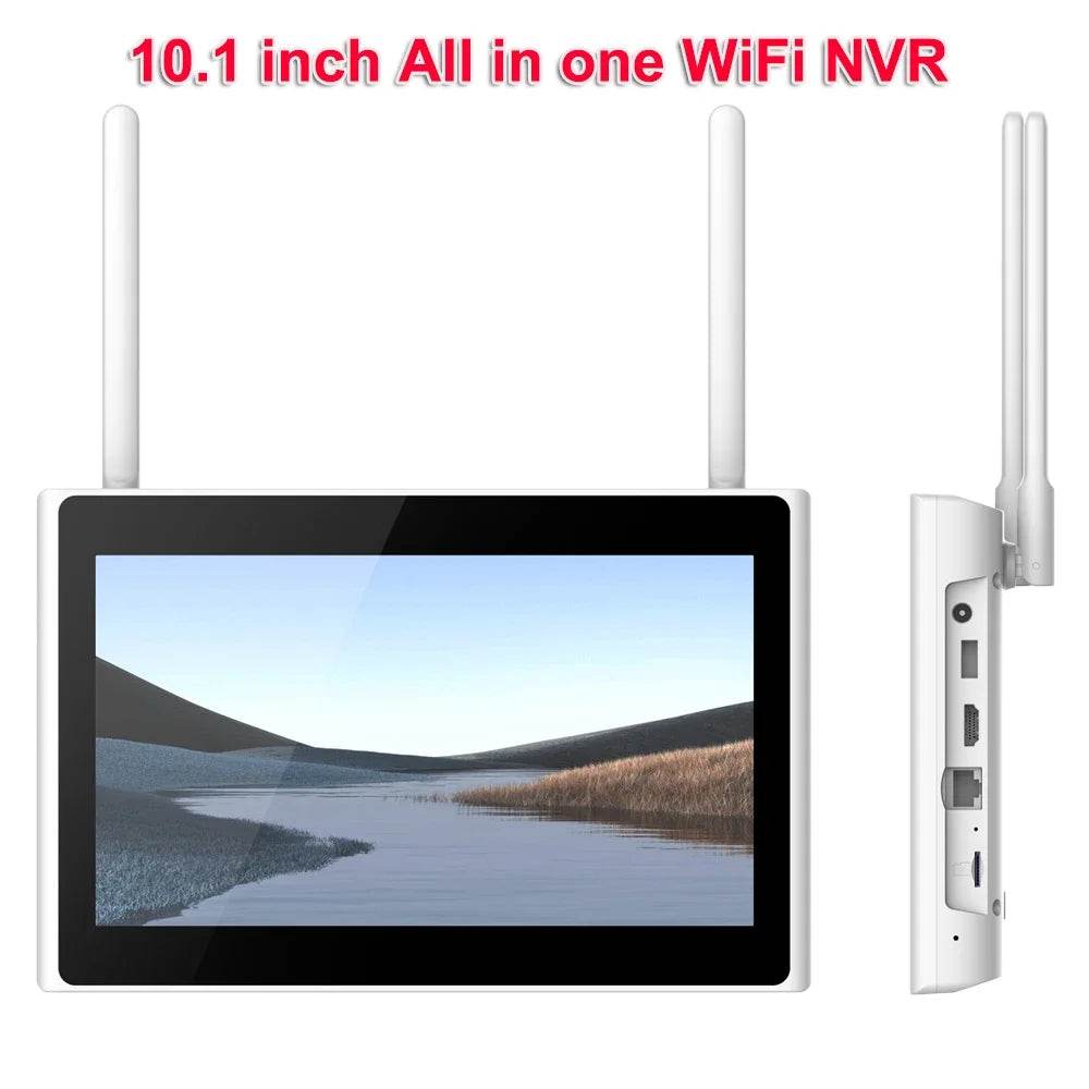 Kit cameră de supraveghere WiFi 4CH cu NVR 10.1inch - Venduqo