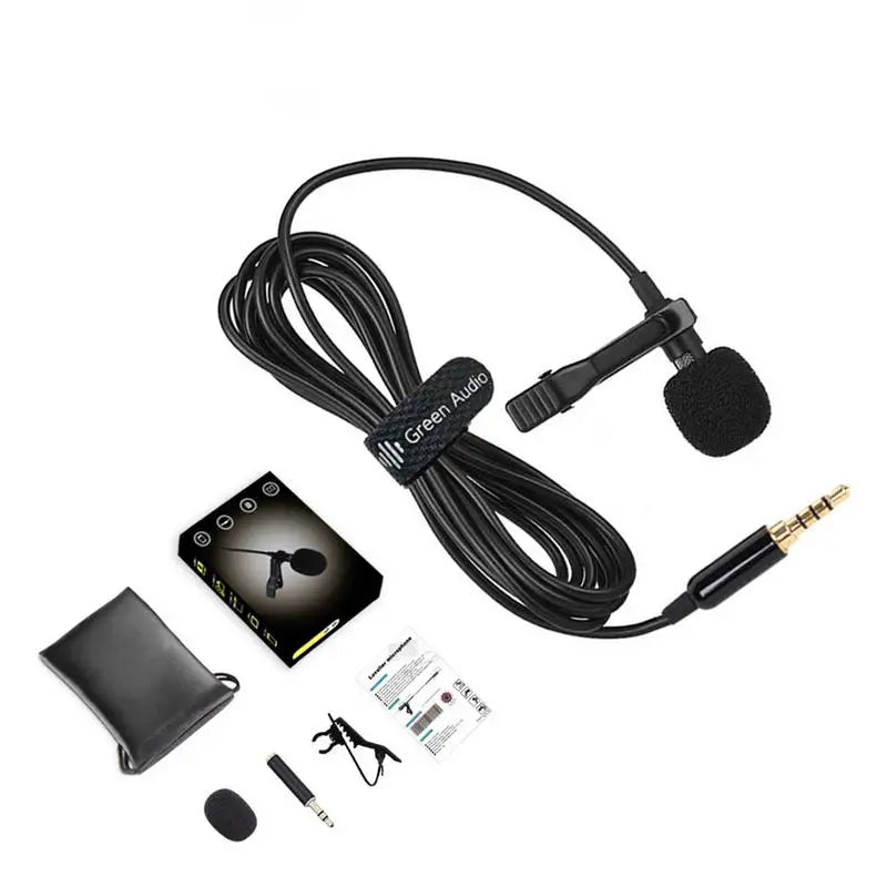 Microfon Lavalier 3.5mm Clip-On pentru Telefon PC Laptop