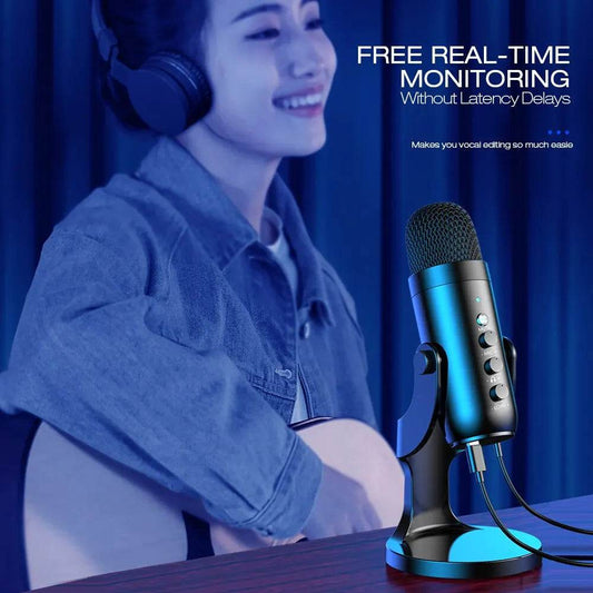 Microfon USB Haomuren pentru PC si Mac – Gaming si Podcast - Venduqo