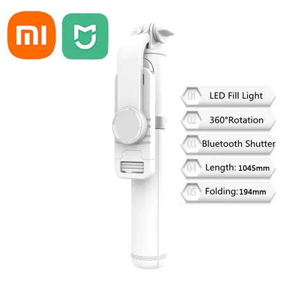 Xiaomi Mijia Selfie Stick cu Lumină LED și Trepied Extins