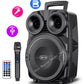 Portable 8-Inch Bluetooth Speaker with Subwoofer