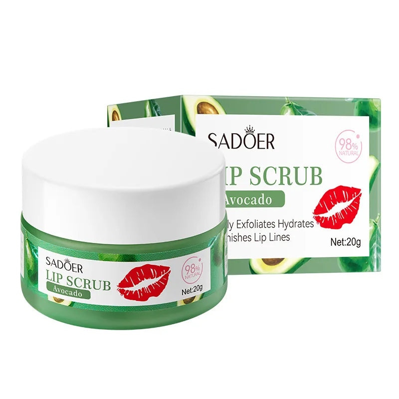 SADOER Crema Exfoliantă pentru Buze cu Fructe - Hidratare și Plump