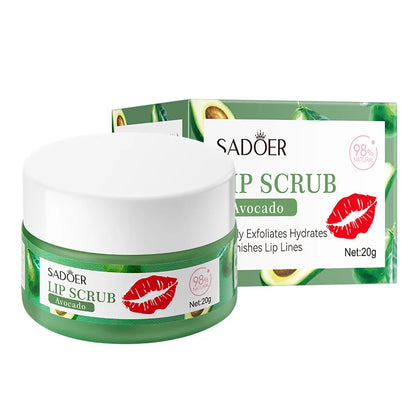 SADOER Crema Exfoliantă pentru Buze cu Fructe - Hidratare și Plump