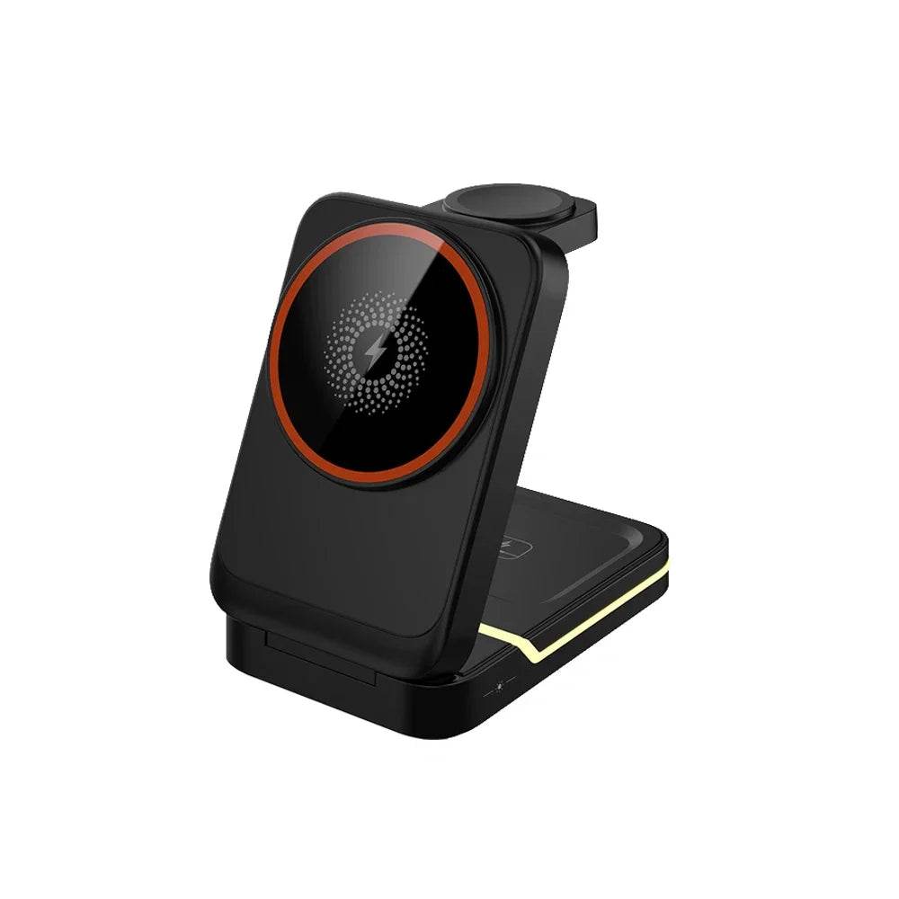 Stație de Încărcare Wireless Magnetică 3 în 1 pentru iPhone, Apple Watch și AirPods - Venduqo