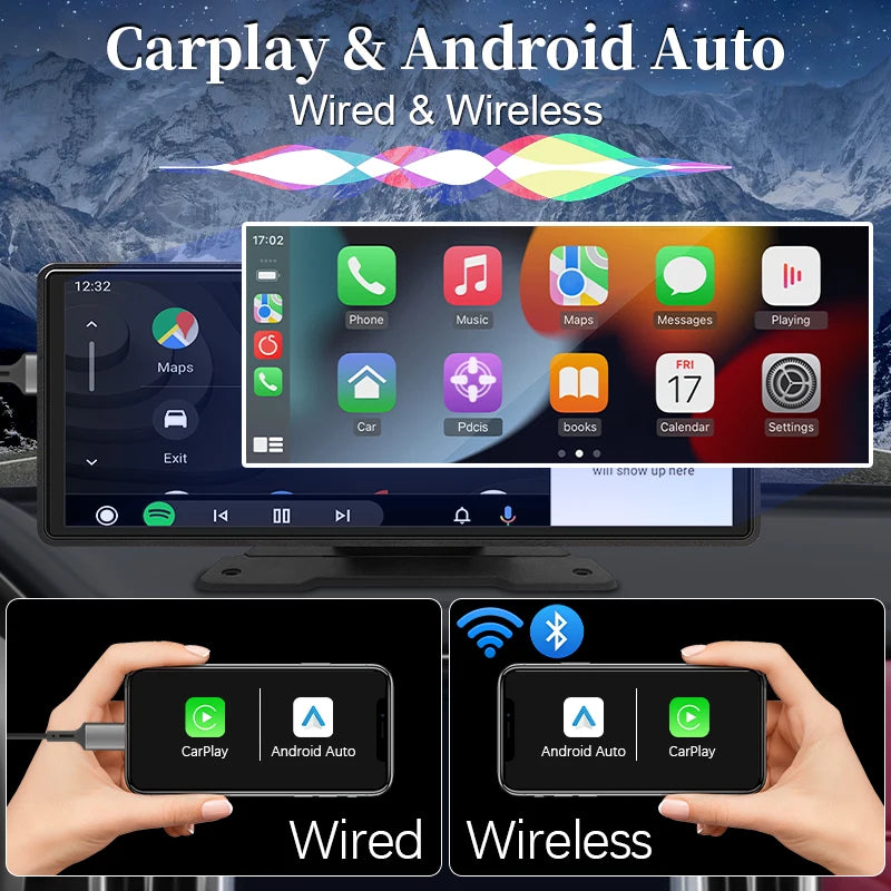 Display auto Bluetooth Aux USB multimedia player 10.26 inch