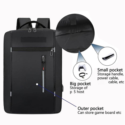 Rucsac pentru Consola de Jocuri PlayStation 5 cu Port USB - Venduqo