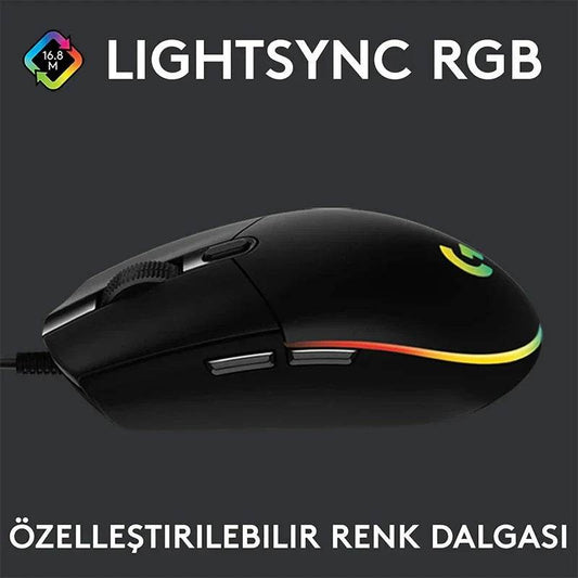 Mouse Logitech G102 USB Wired Gaming 8000 DPI - Venduqo